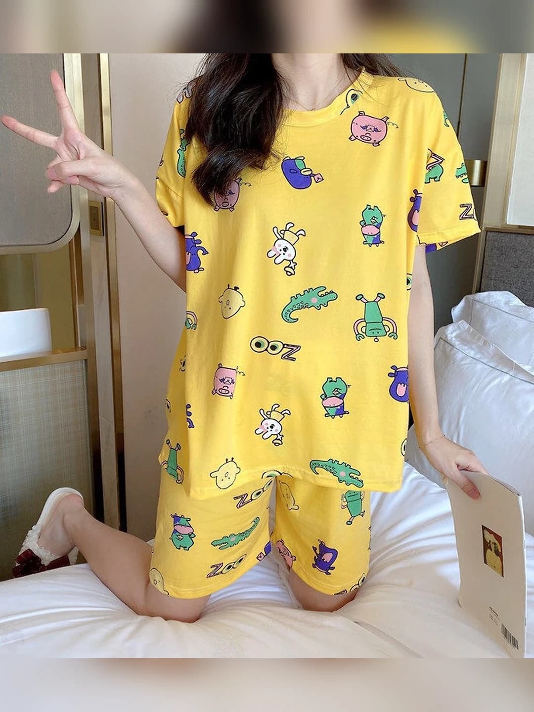Short sleeve - Yellow Crocodile