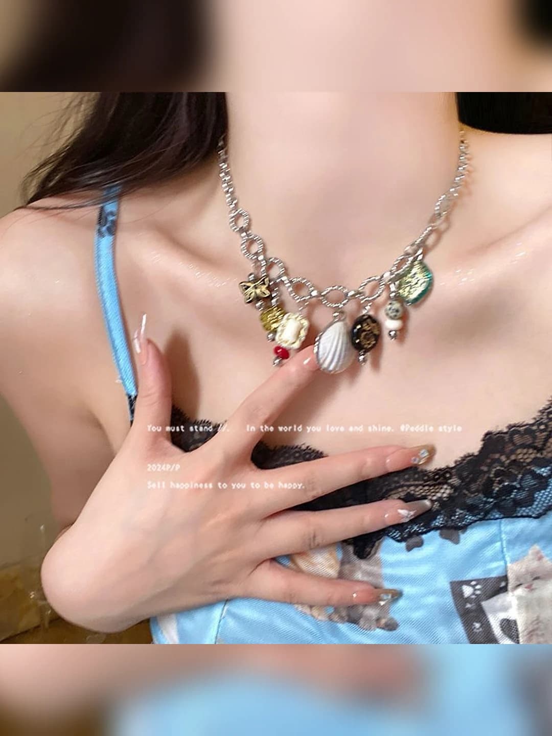 Shell butterfly bracelet