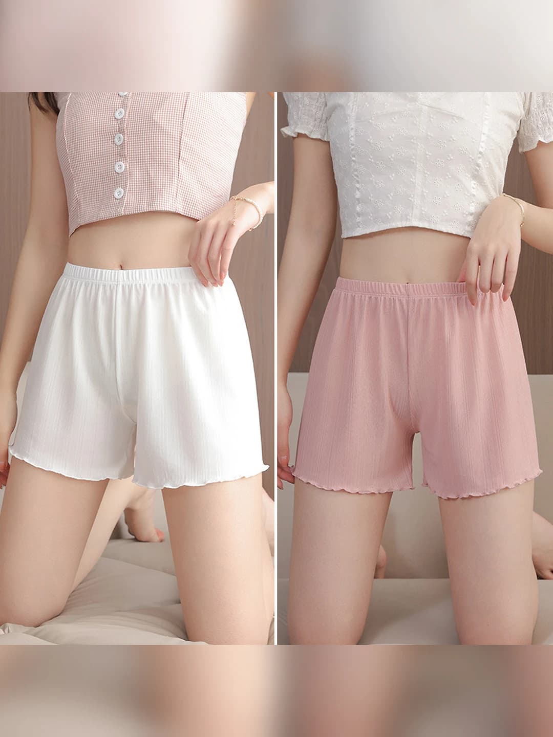 White + Pink (2 pcs)