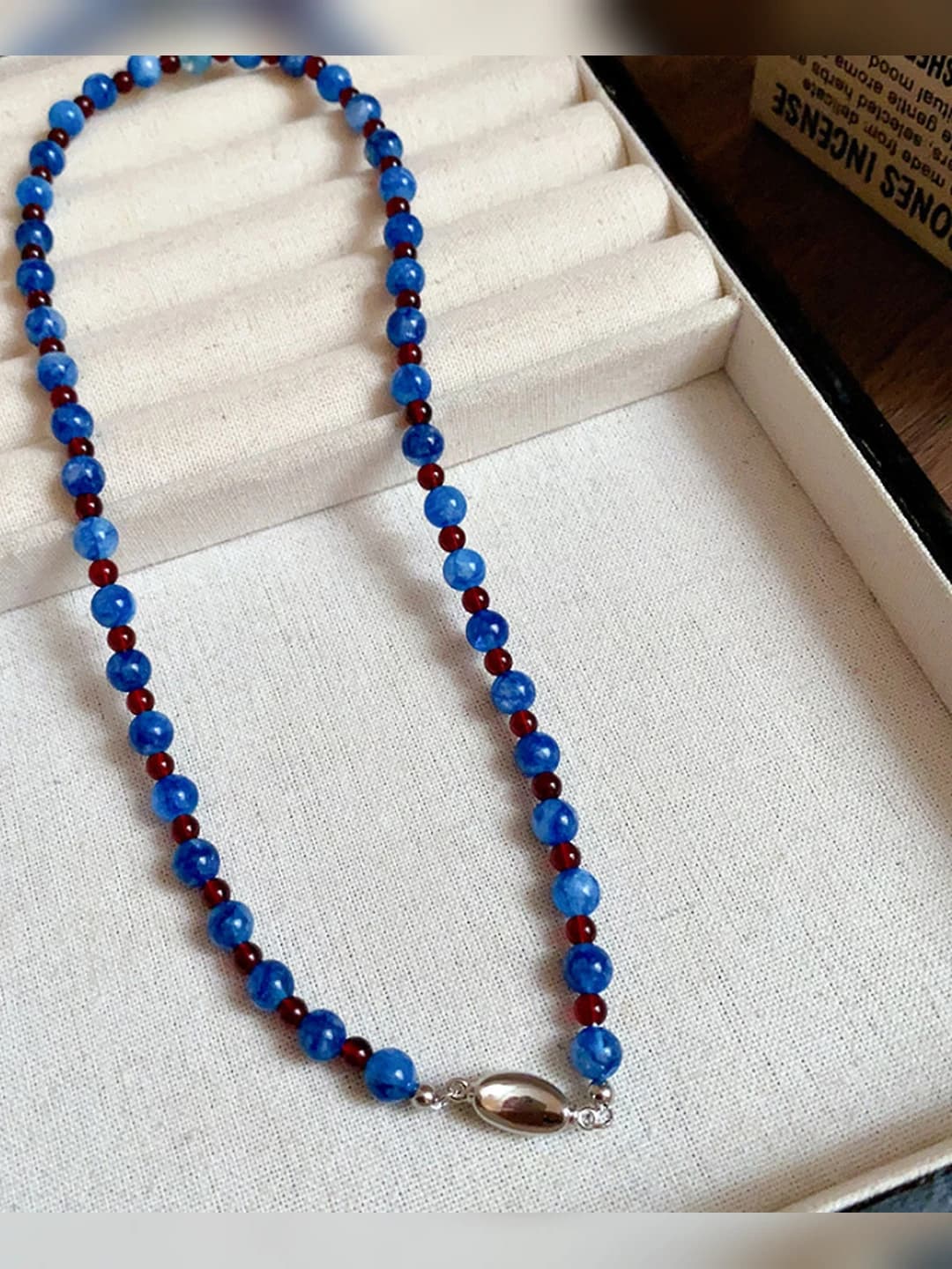 30# necklace-blue sapphire