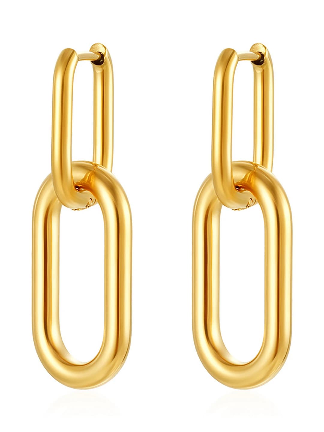 Овальные серьги, золото, MS-606
