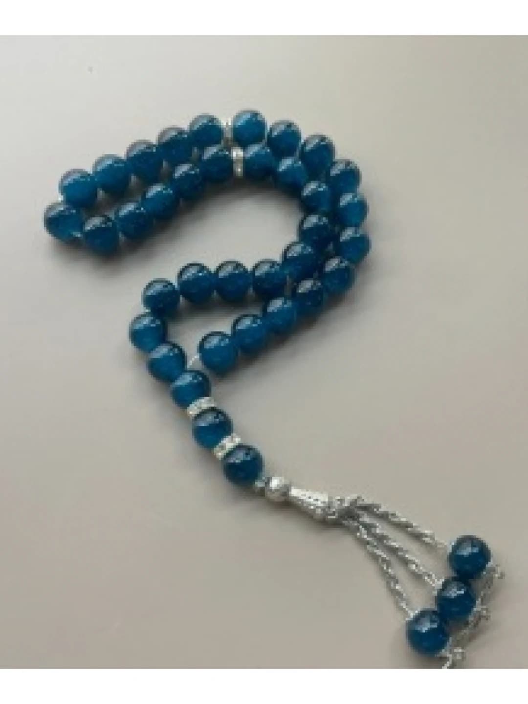 Dark blue glass beads