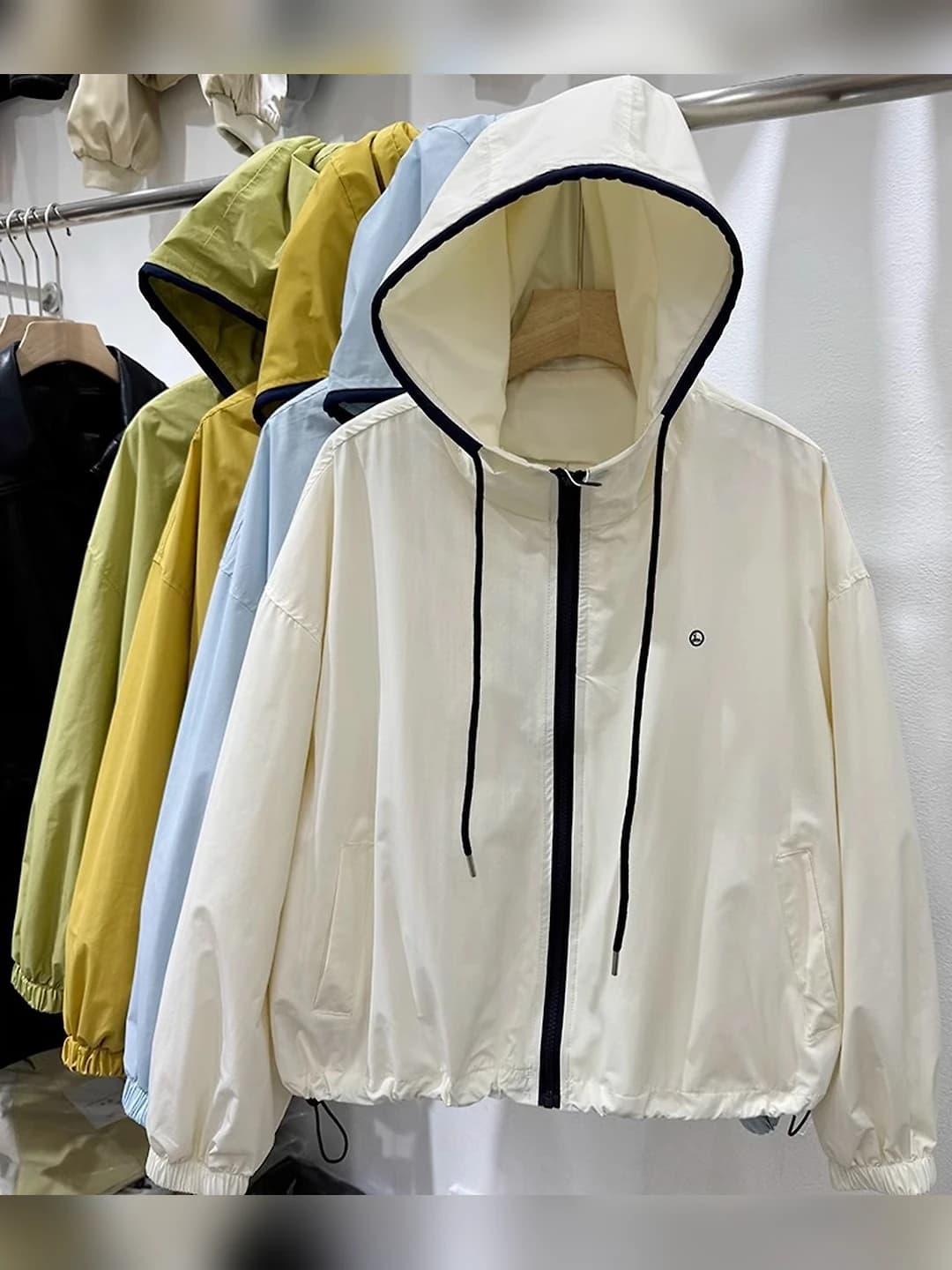 Women's summer zip-up hooded jacket, UPF50+