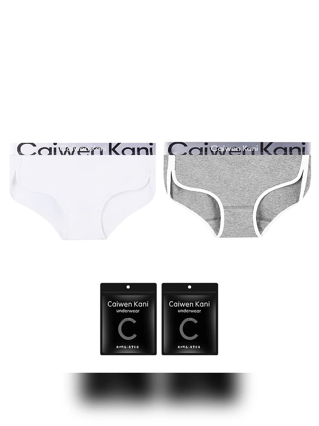 Ayollar Katta chet gradient 068 2 dona (Oq+Och kulrang)