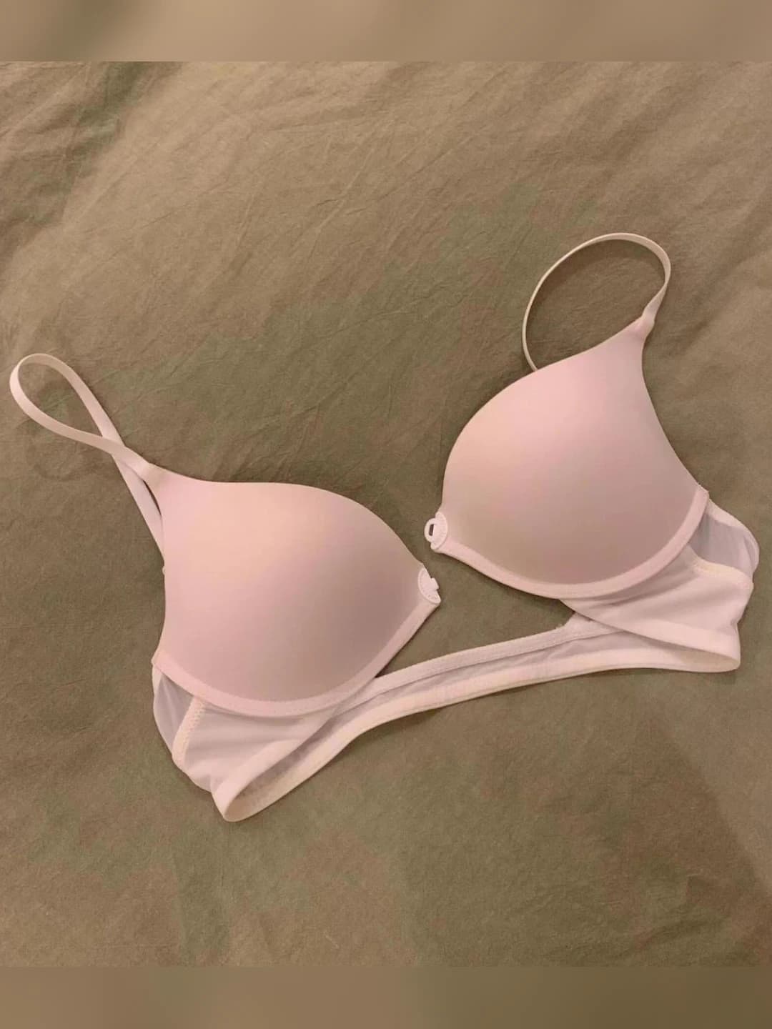 Women's seamless, ultra-thin, lace bra, summer, U-shaped open back, front closure, for small bust
