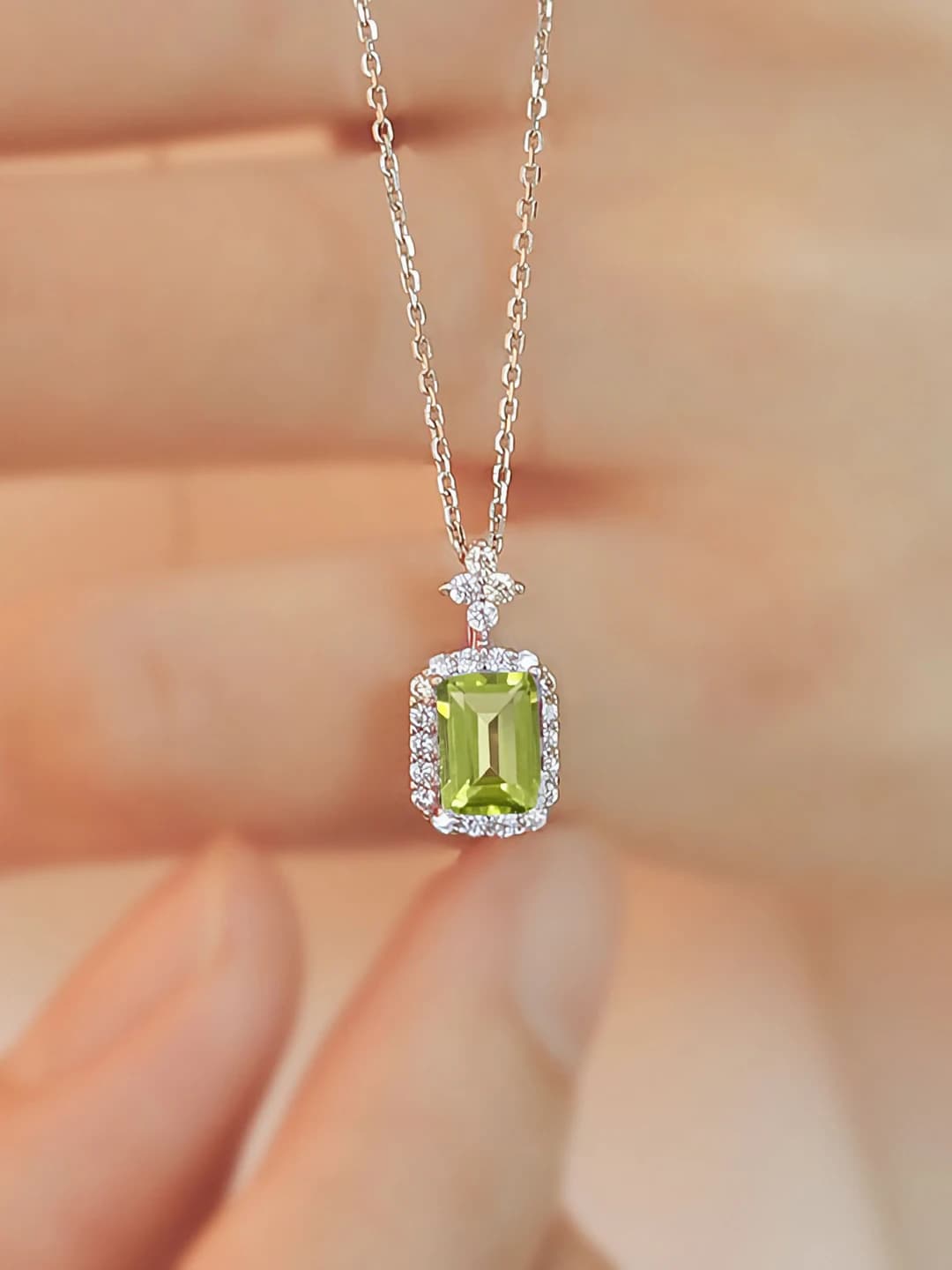 Olive green perfume bottle