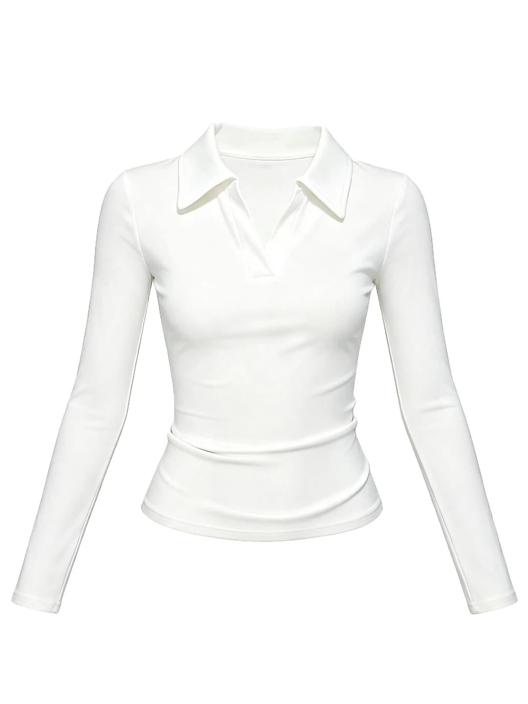 White long-sleeved