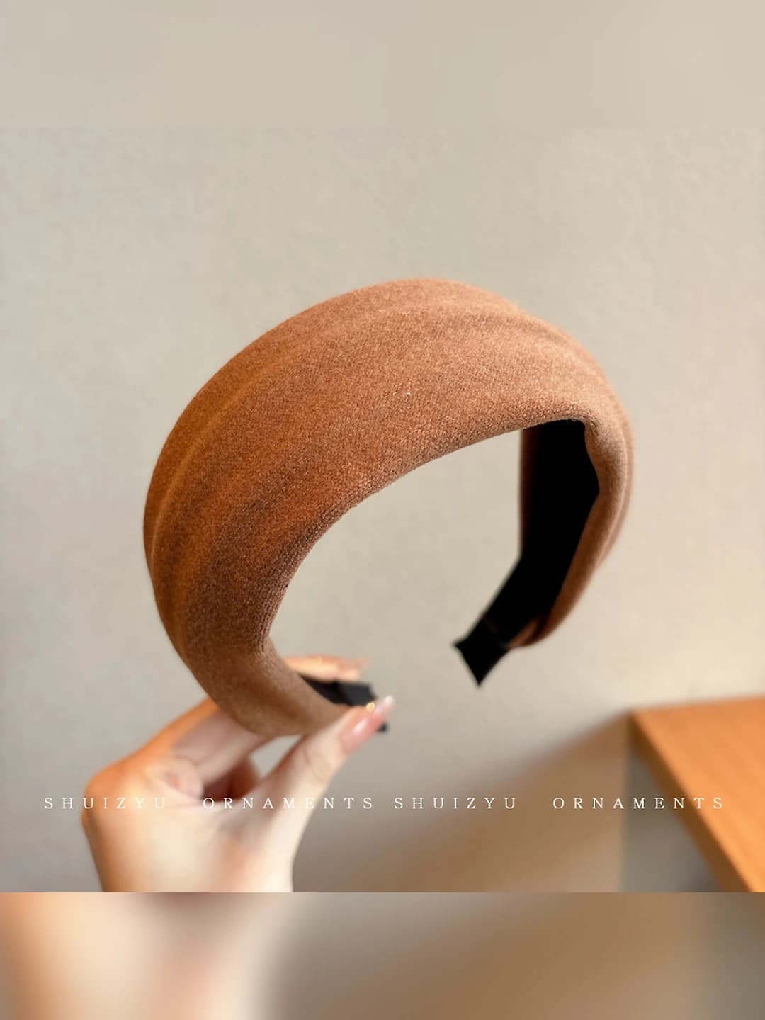 4# Dark coffee wide edge, 6 cm