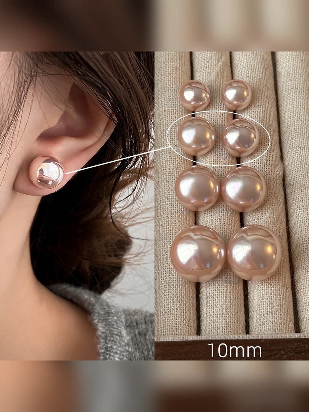 10mm sakura pink pearl