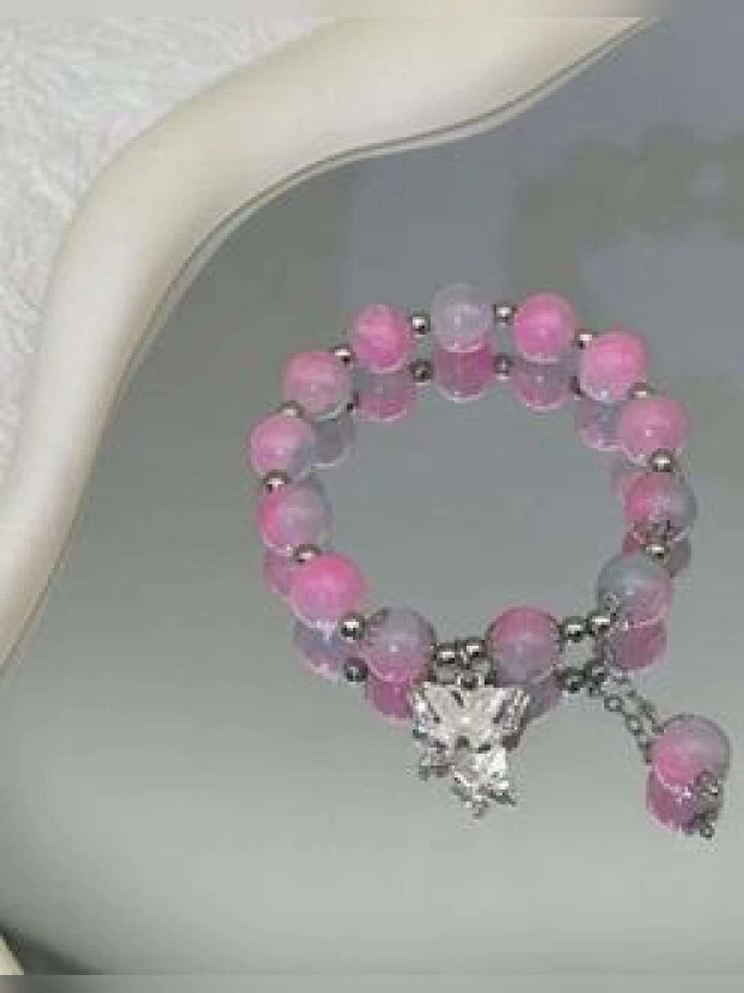 Rose red bracelet
