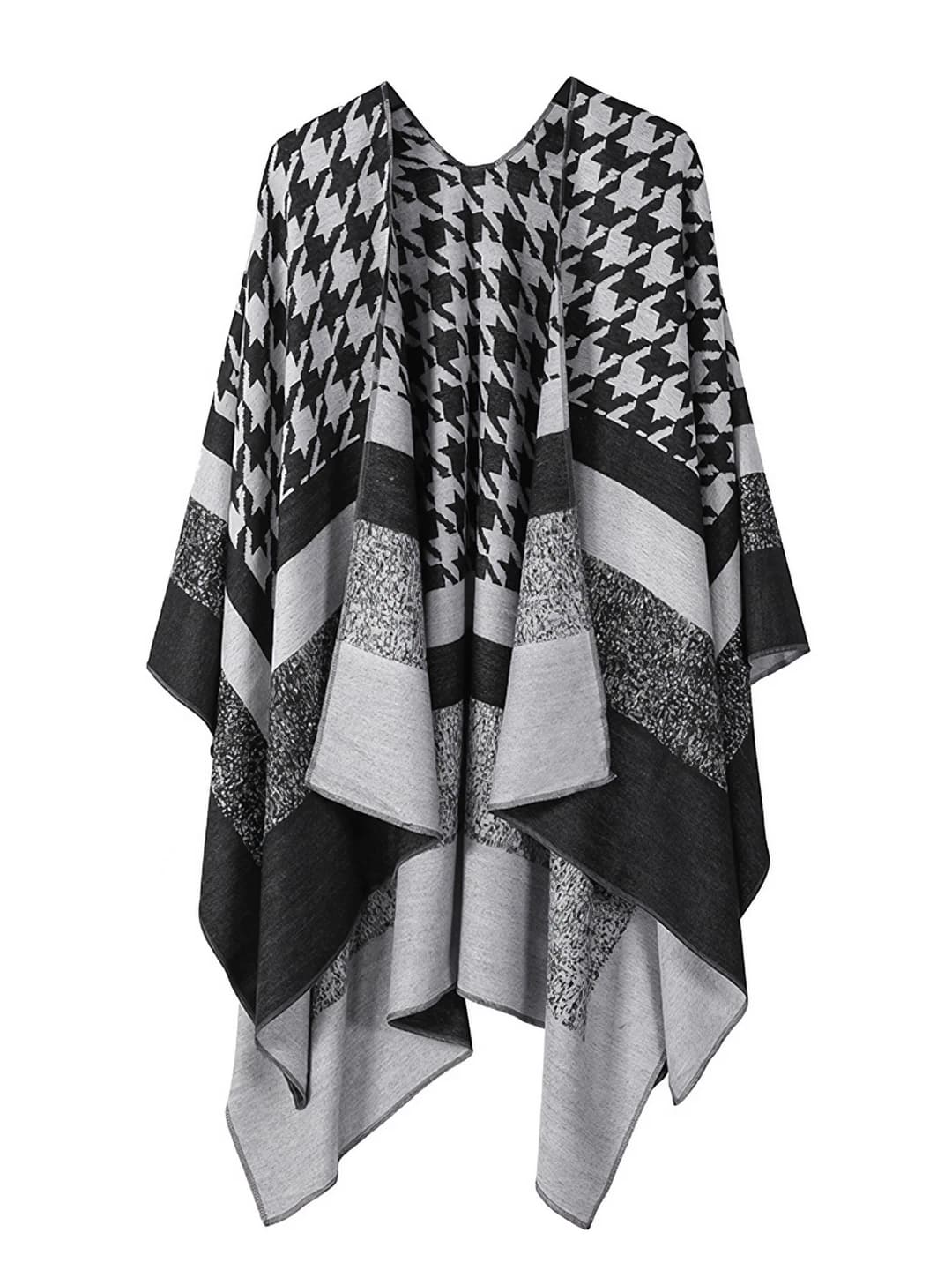 Dotted border houndstooth - Black