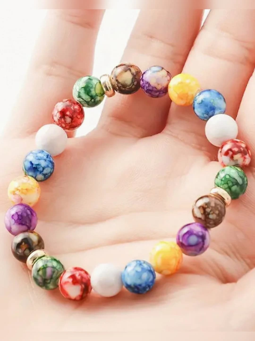 Семьцветное стекло браслет