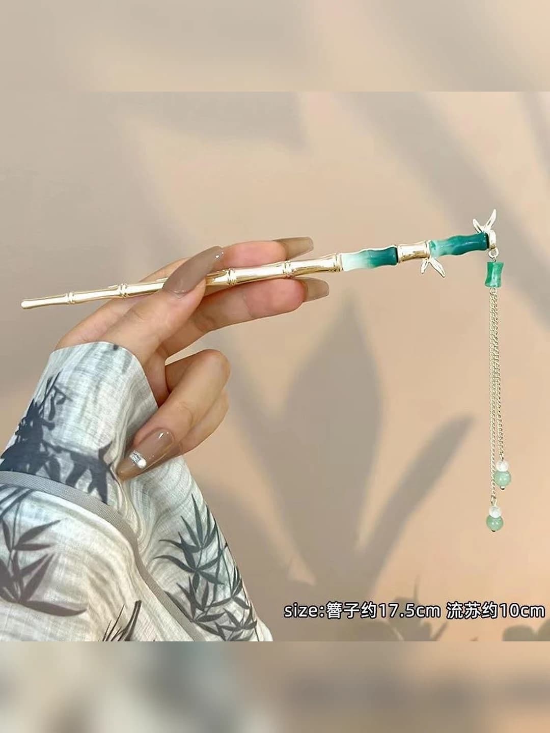 Gold double bamboo