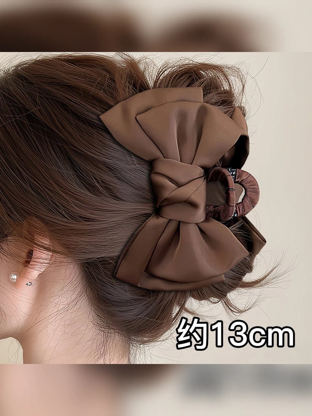 8# Kofe rangli bow