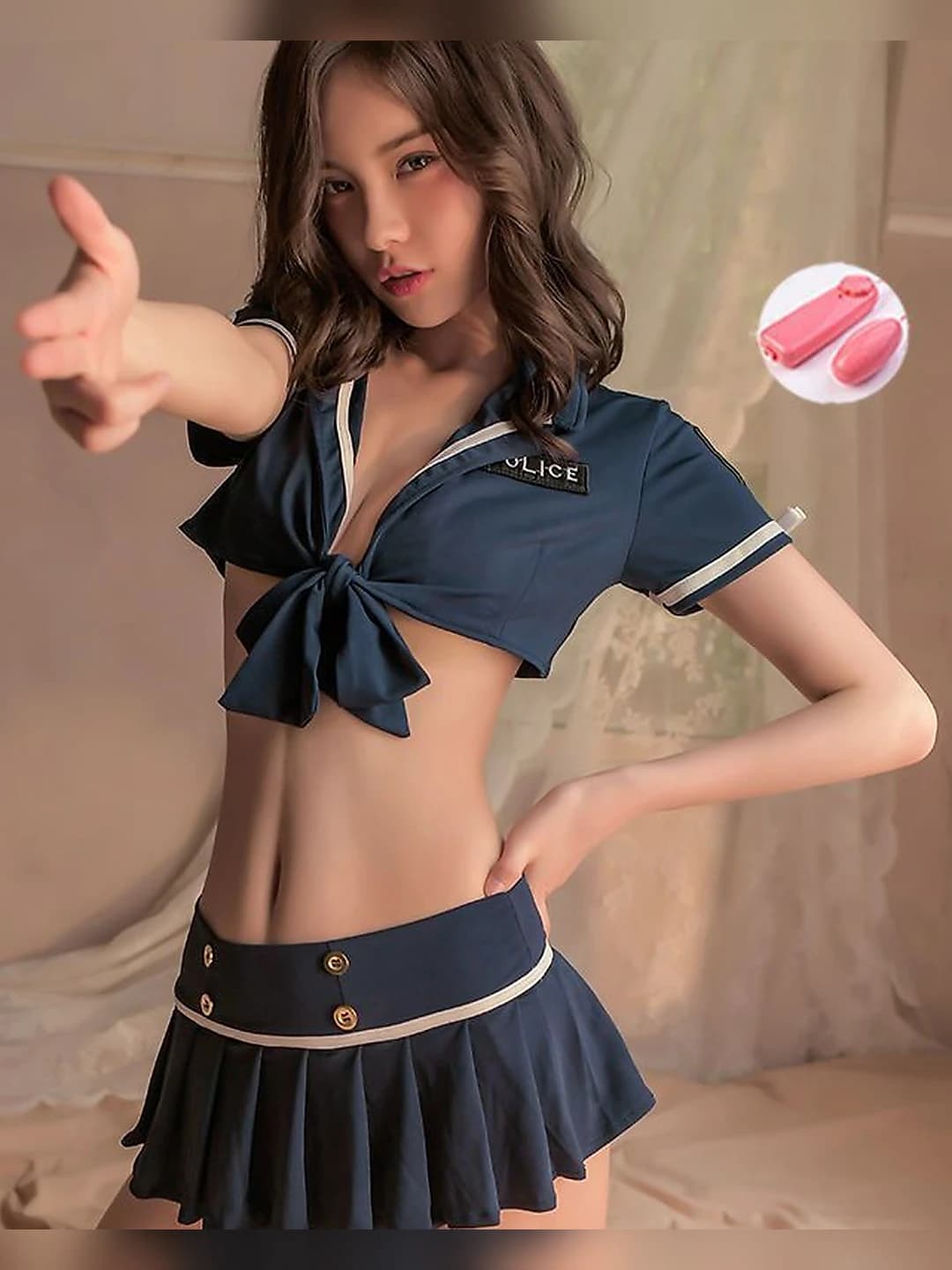 Police (blouse + skirt) + tans
