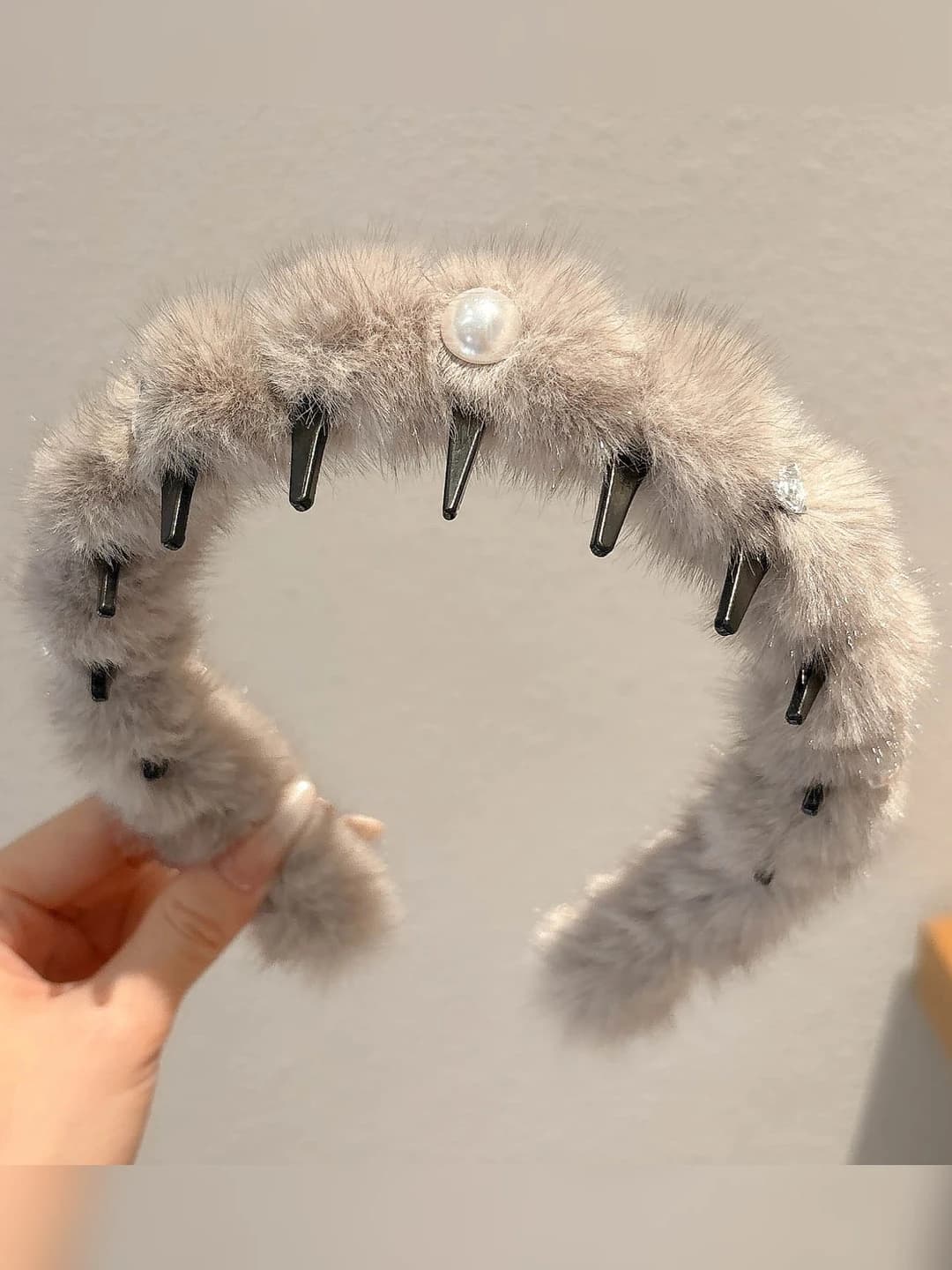 Серый, жемчуг, 4 см