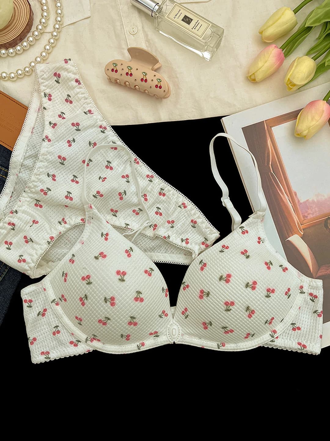 Cherry front clasp (Set)