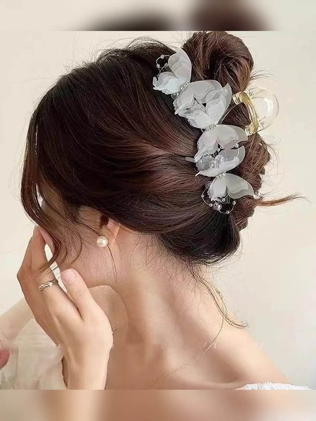 Белый зажим 13 см