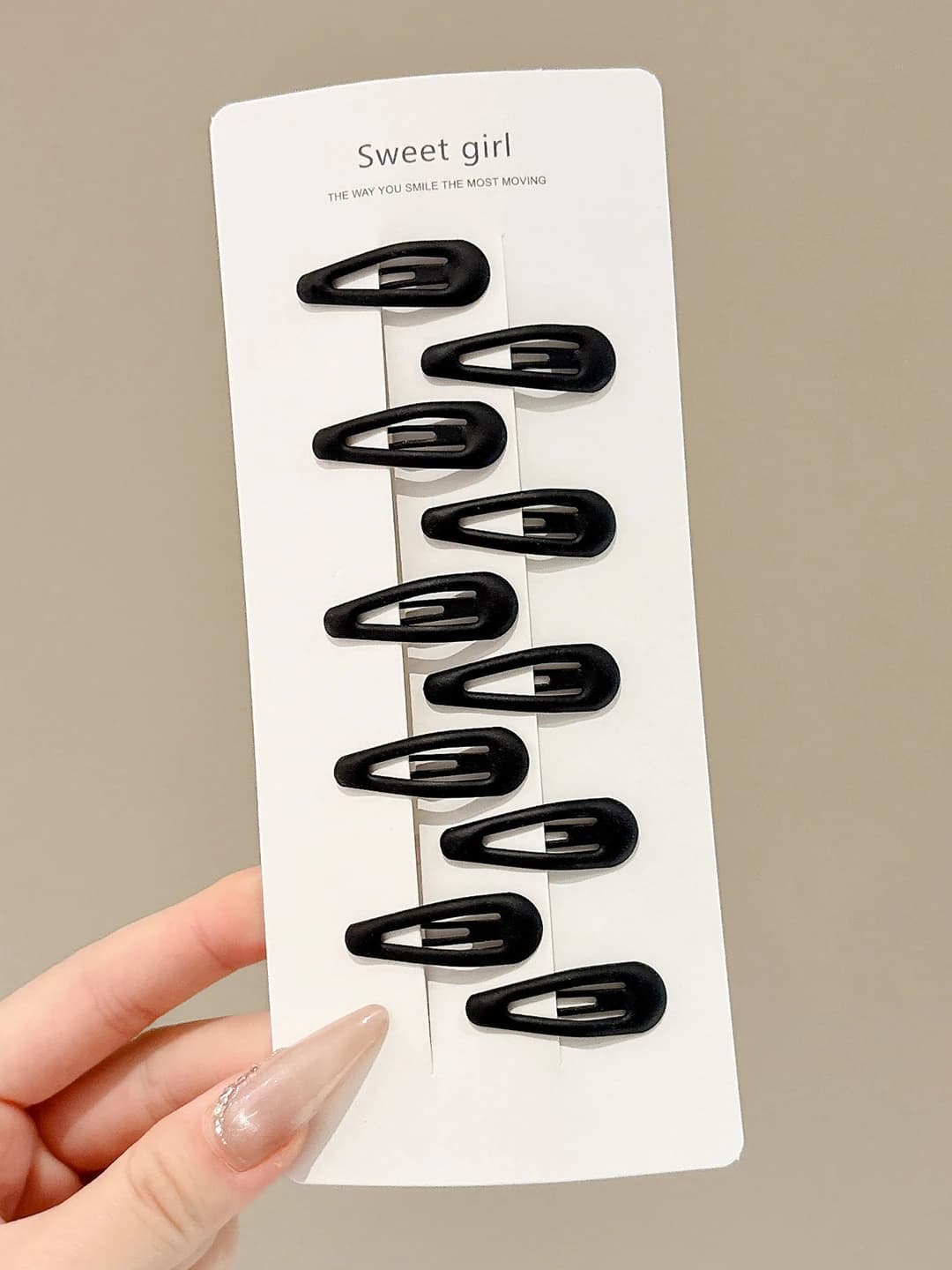 1# 3 cm matte black, mini drop