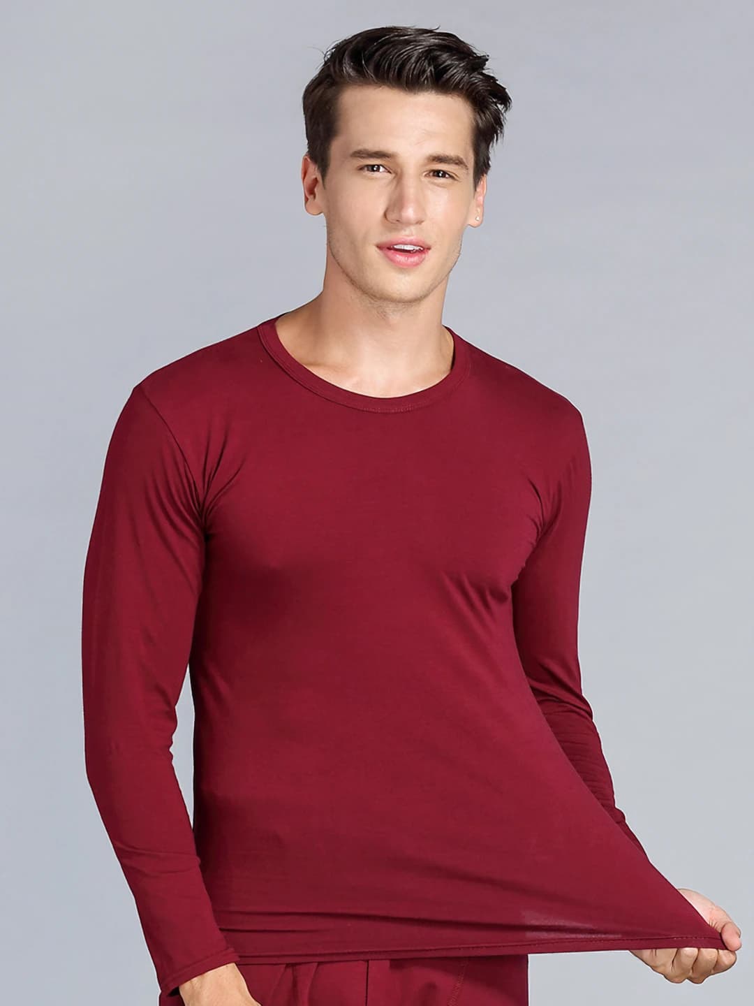 Men's wine red