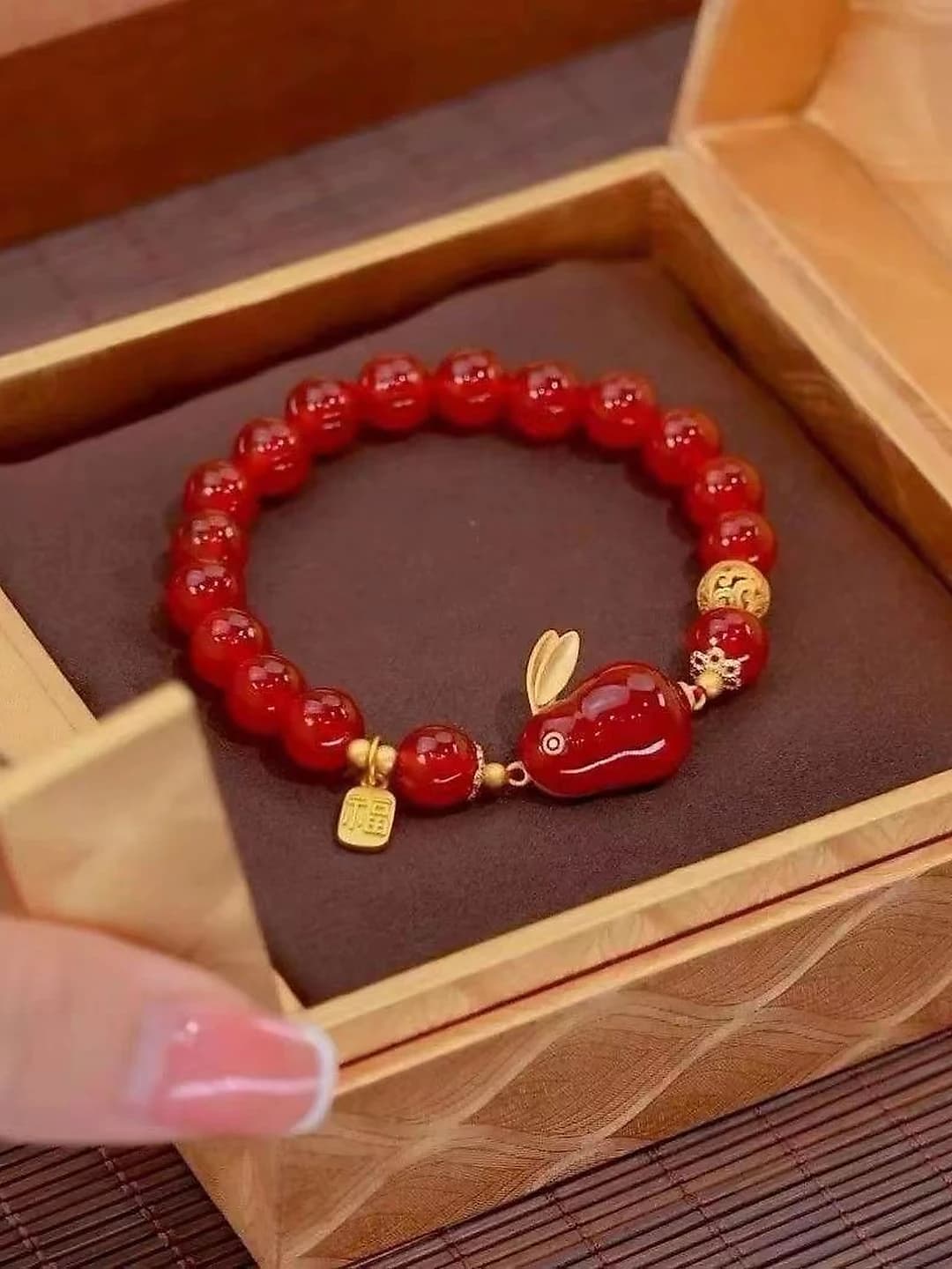 Red rabbit bracelet