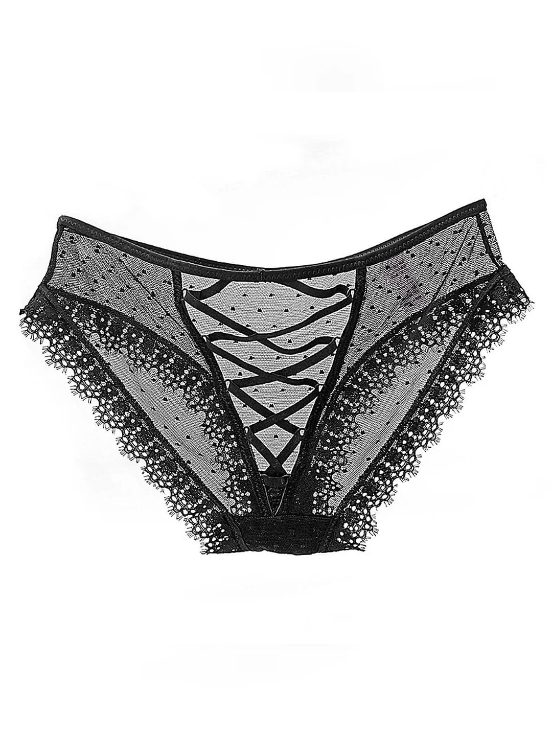 Women's lace briefs, low waist, solid colour, breathable, hip-lifting, plus size