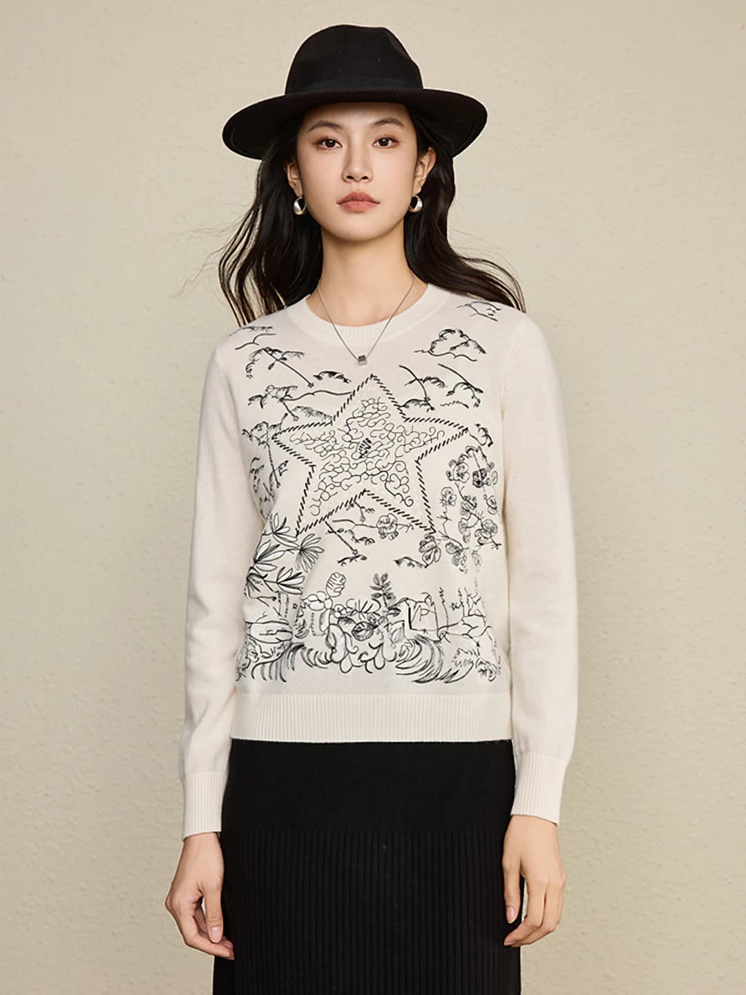 Ivory white all wool