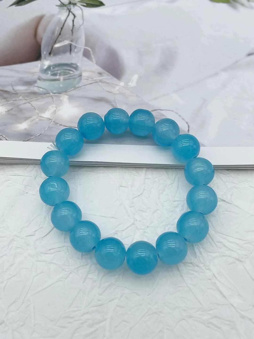 12 MM bracelet [dark blue] glass