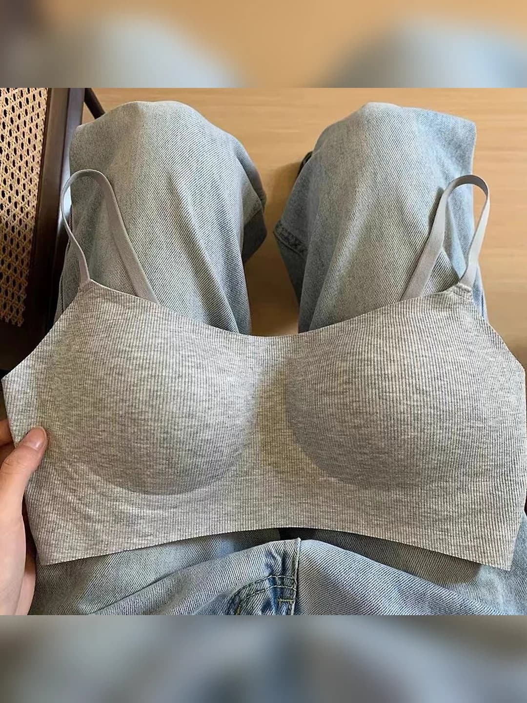 Women's wireless bra for autumn-winter, seamless, gathering, adjustable, beautiful back, anti-exposure, comfortable, casual style, for small bust