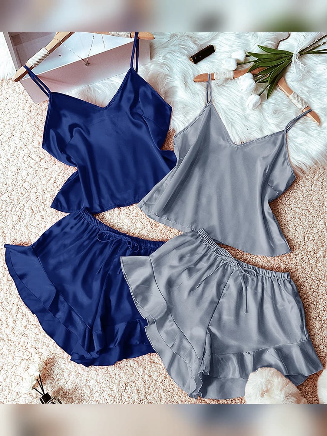 Smoke grey + navy