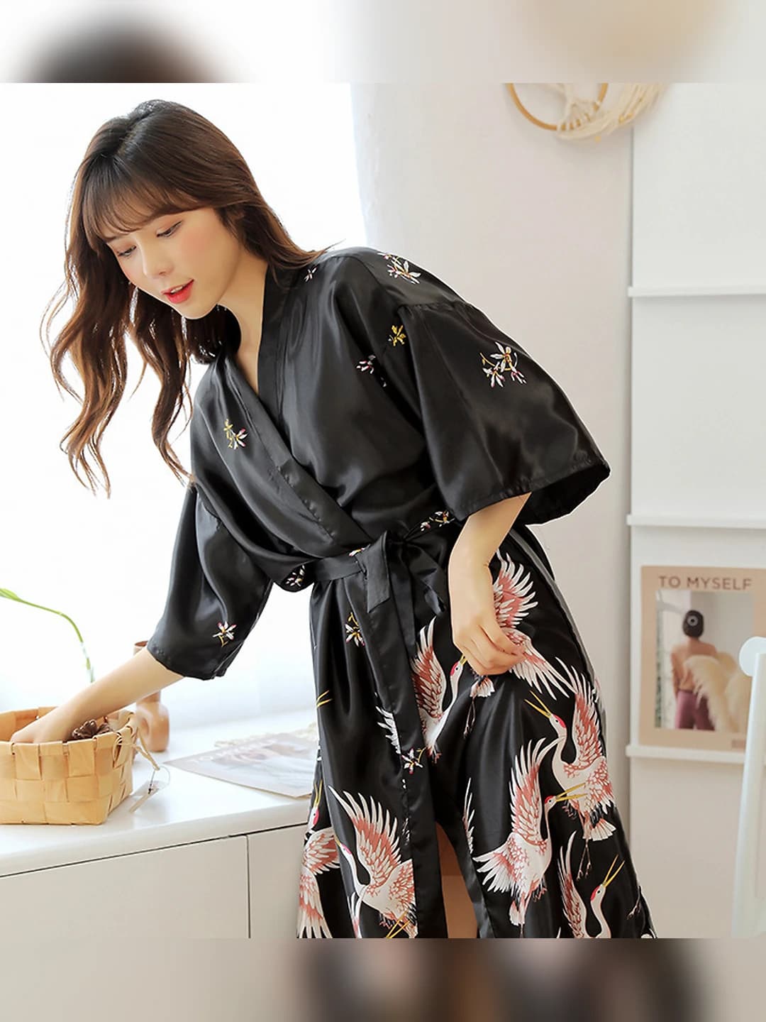 Crane Robe - Black (Short)