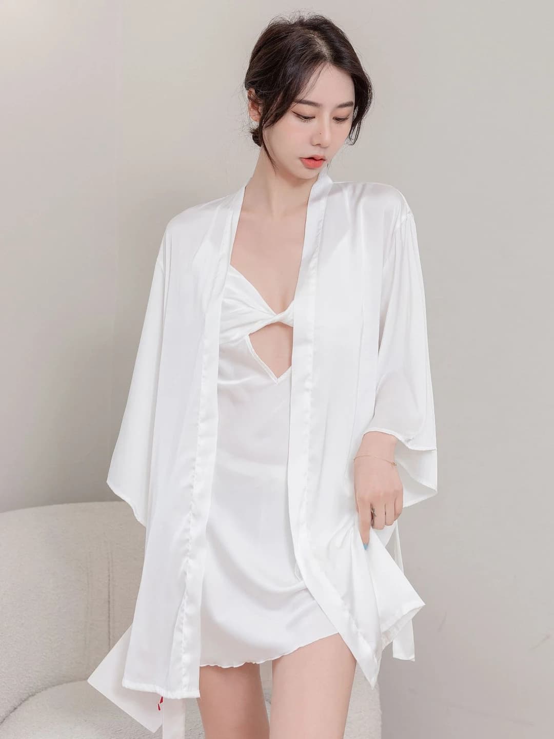 White (knot, 2-piece set)
