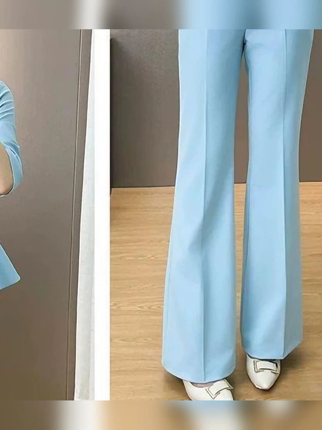 Blue bootcut pants (1 pc)