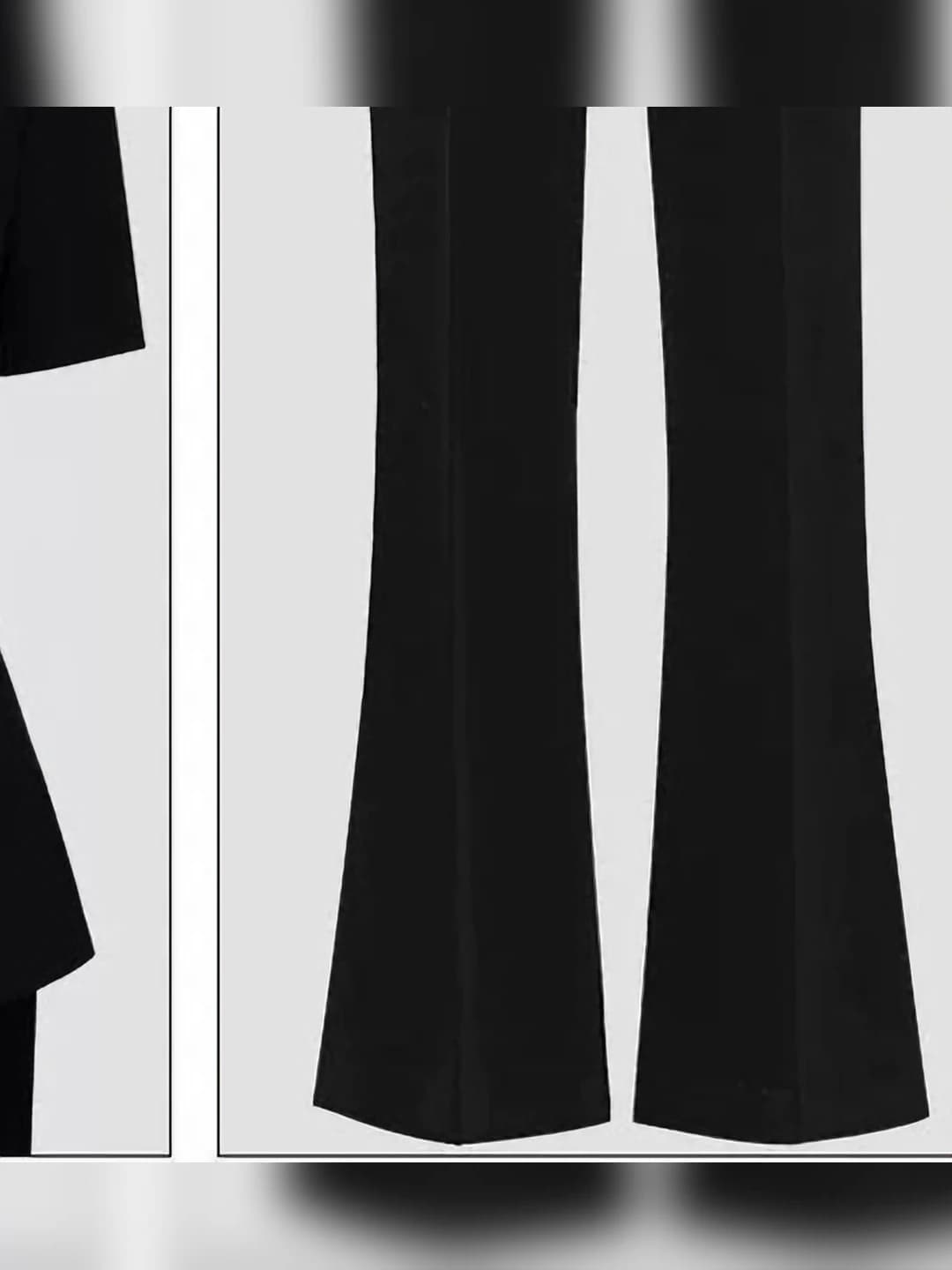 Black bootcut pants