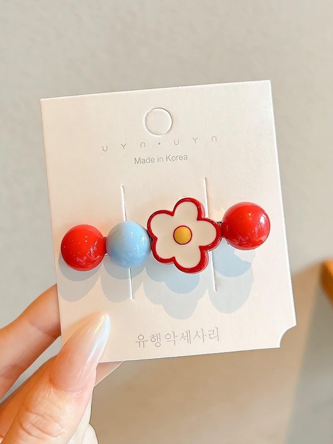 3# Bead flower clip ~6 cm