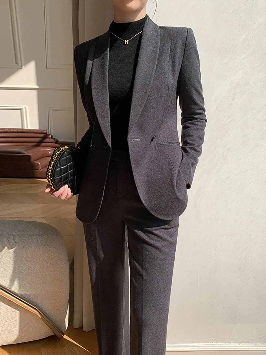 Grey blazer