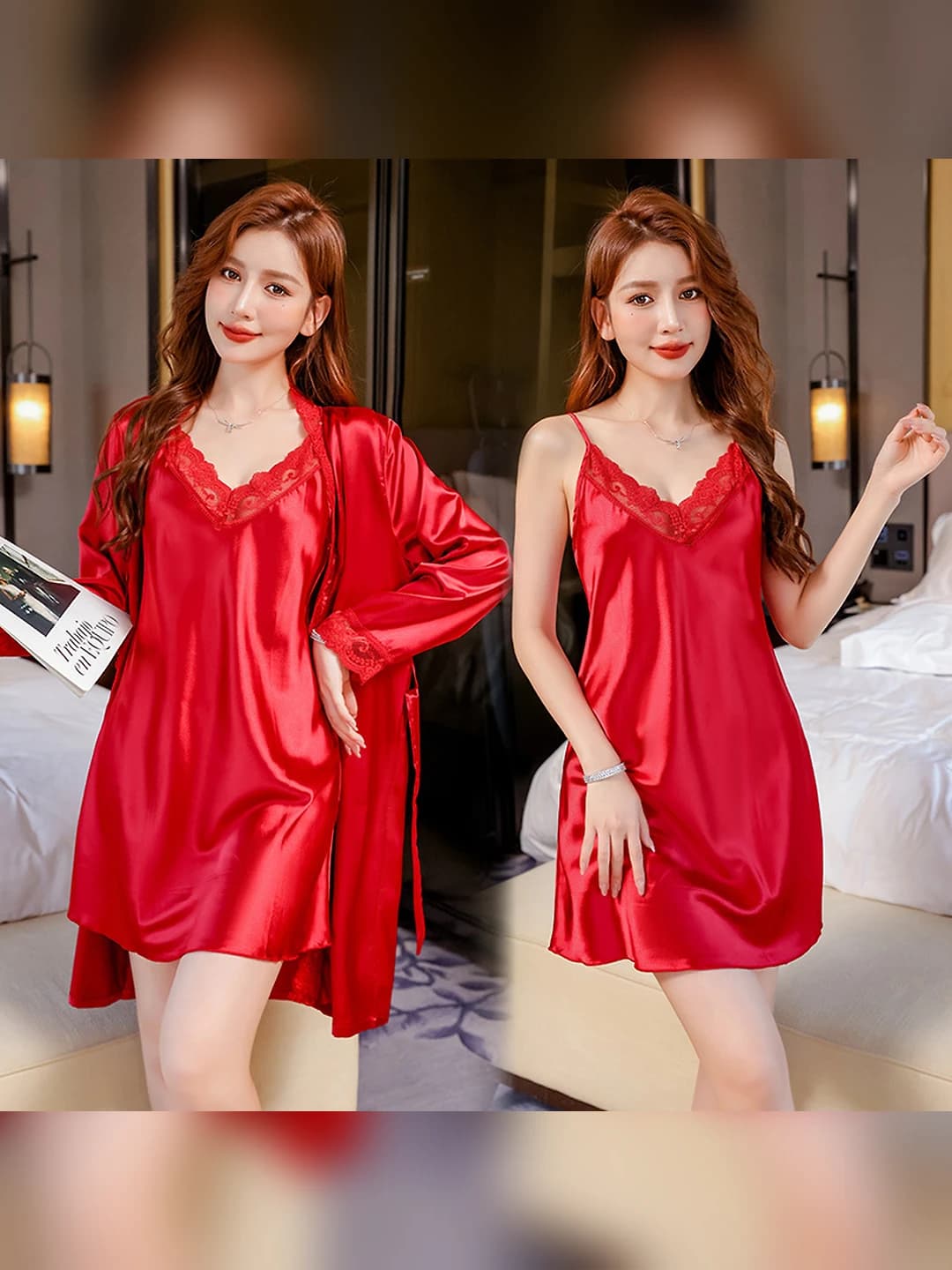 2052 Wine red (2pc with pads)