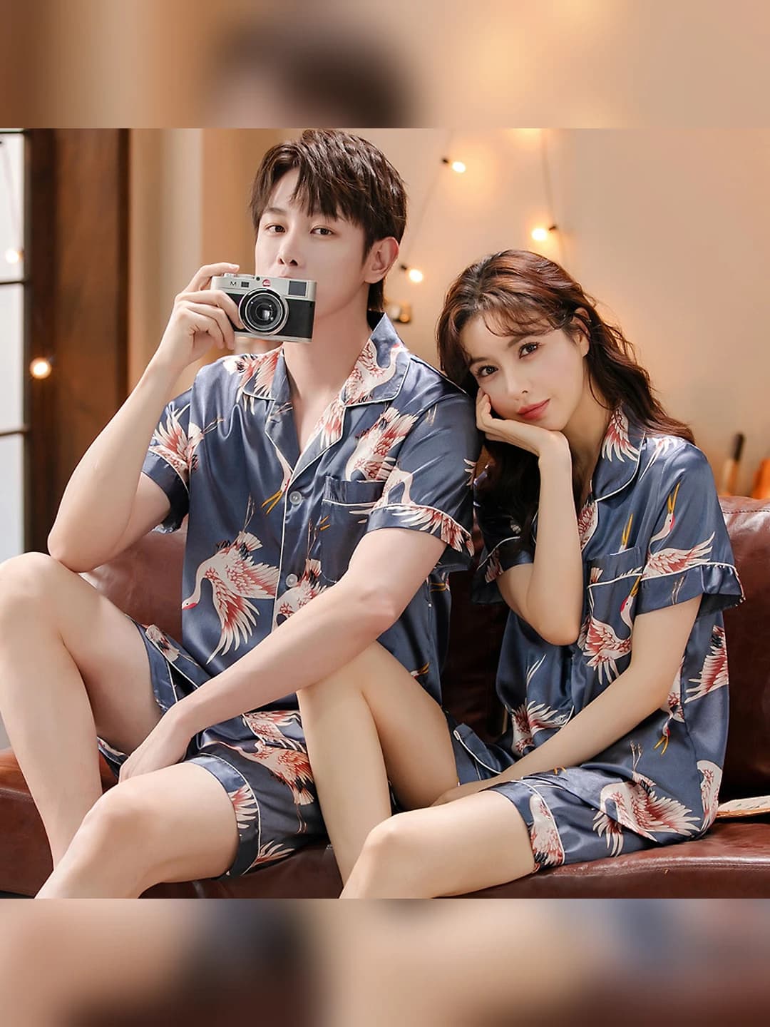 1025-1026 Kulrang, qisqa yeng-short