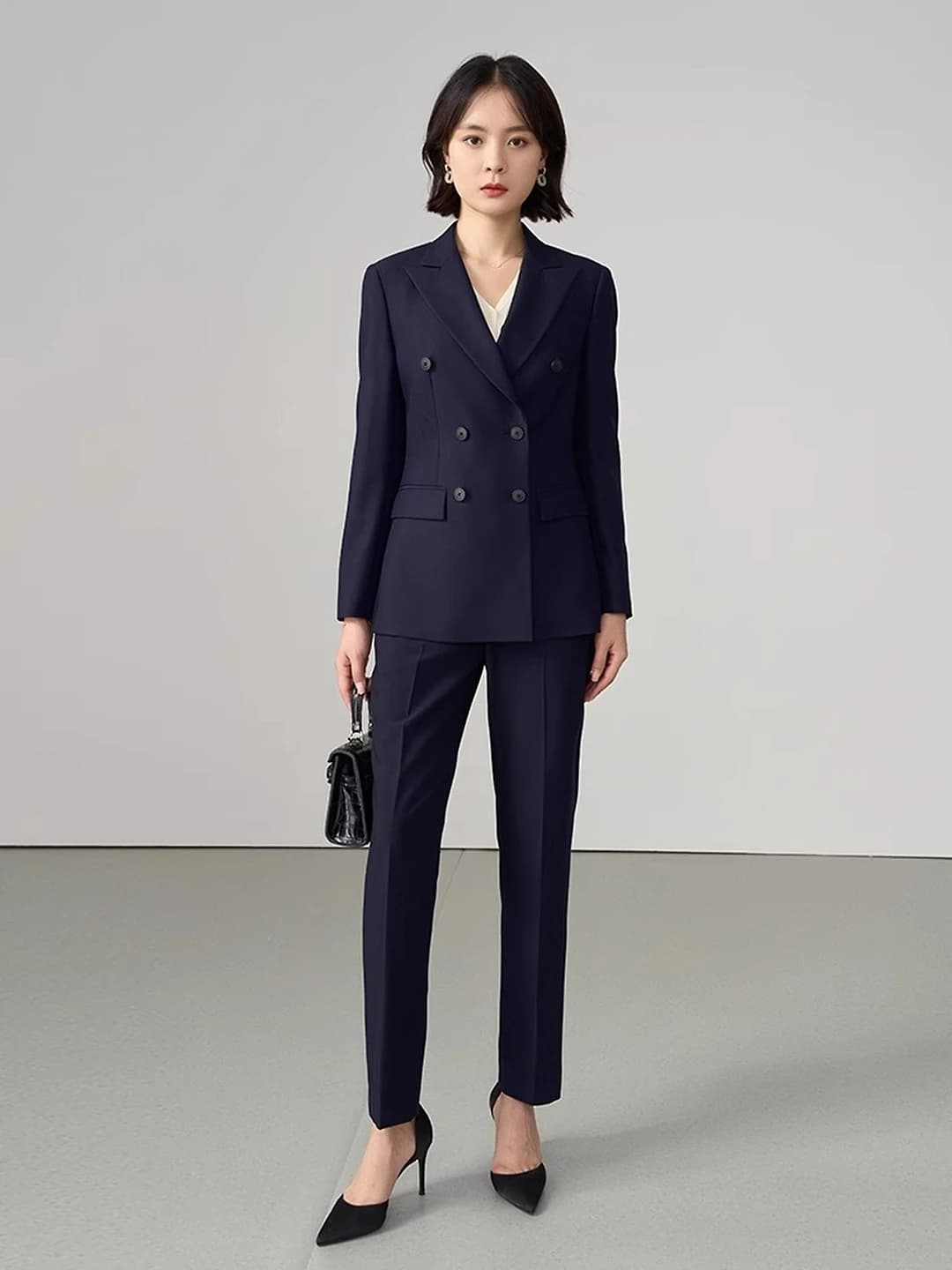 Blue, long sleeve, suit