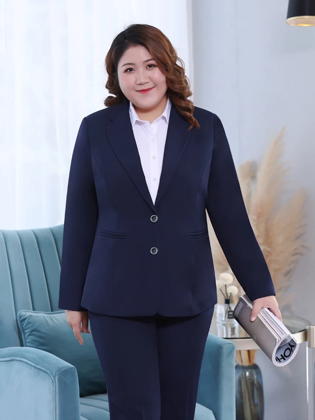 Ko'k blazer