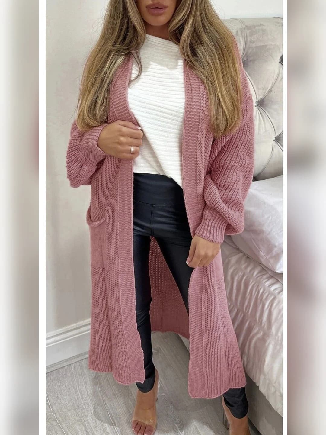 Leather pink
