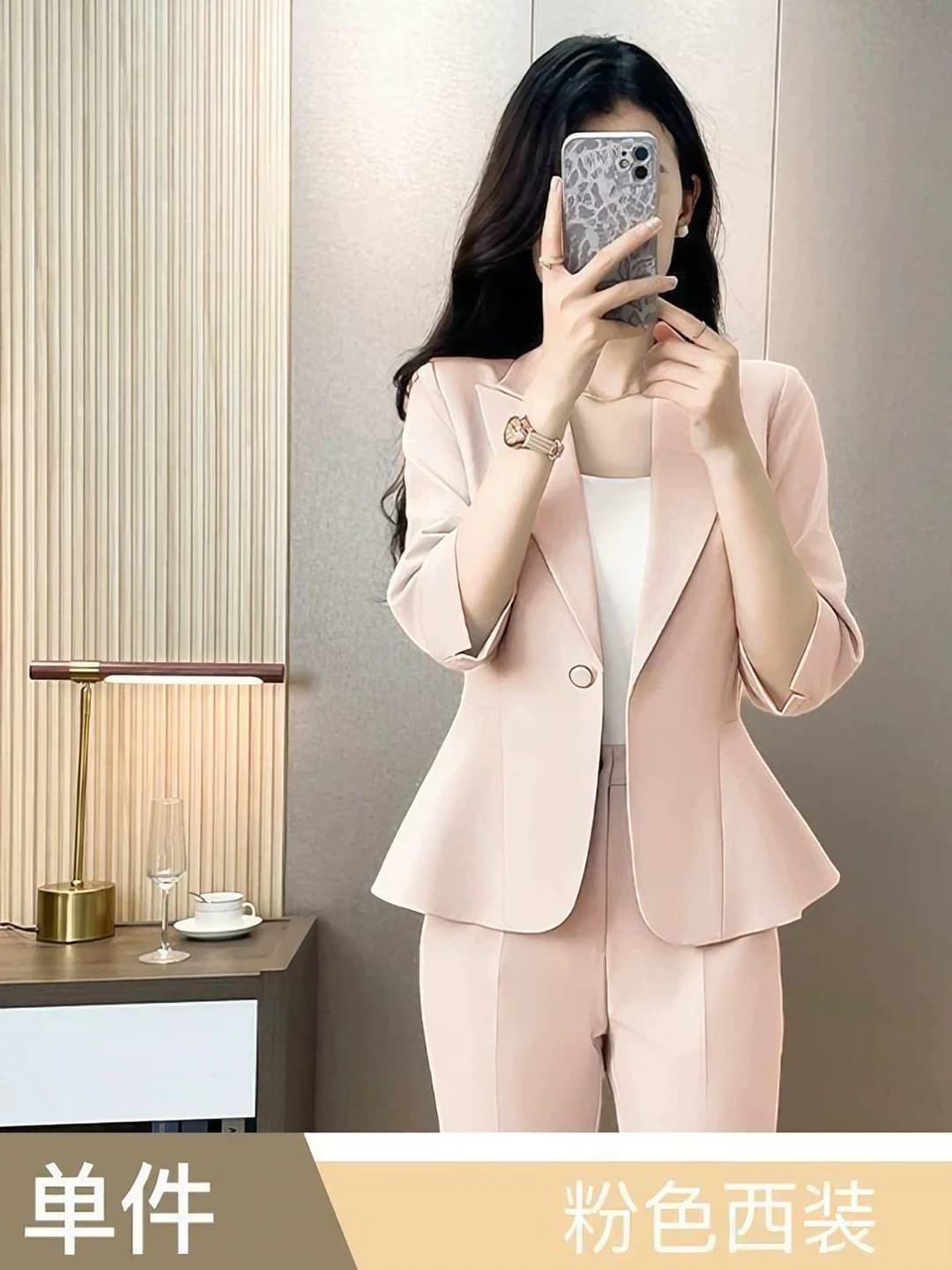 Pink suit