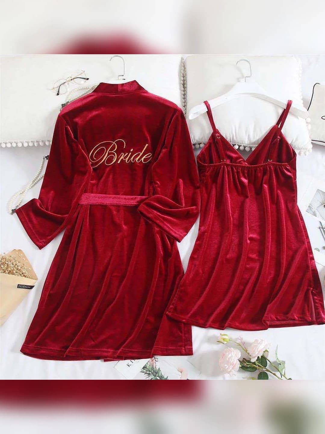 Oltin ipak kelin bordo + kambar