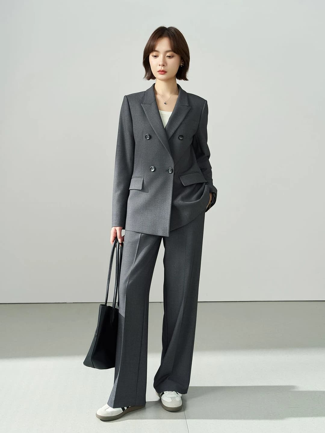 Dark gray pants