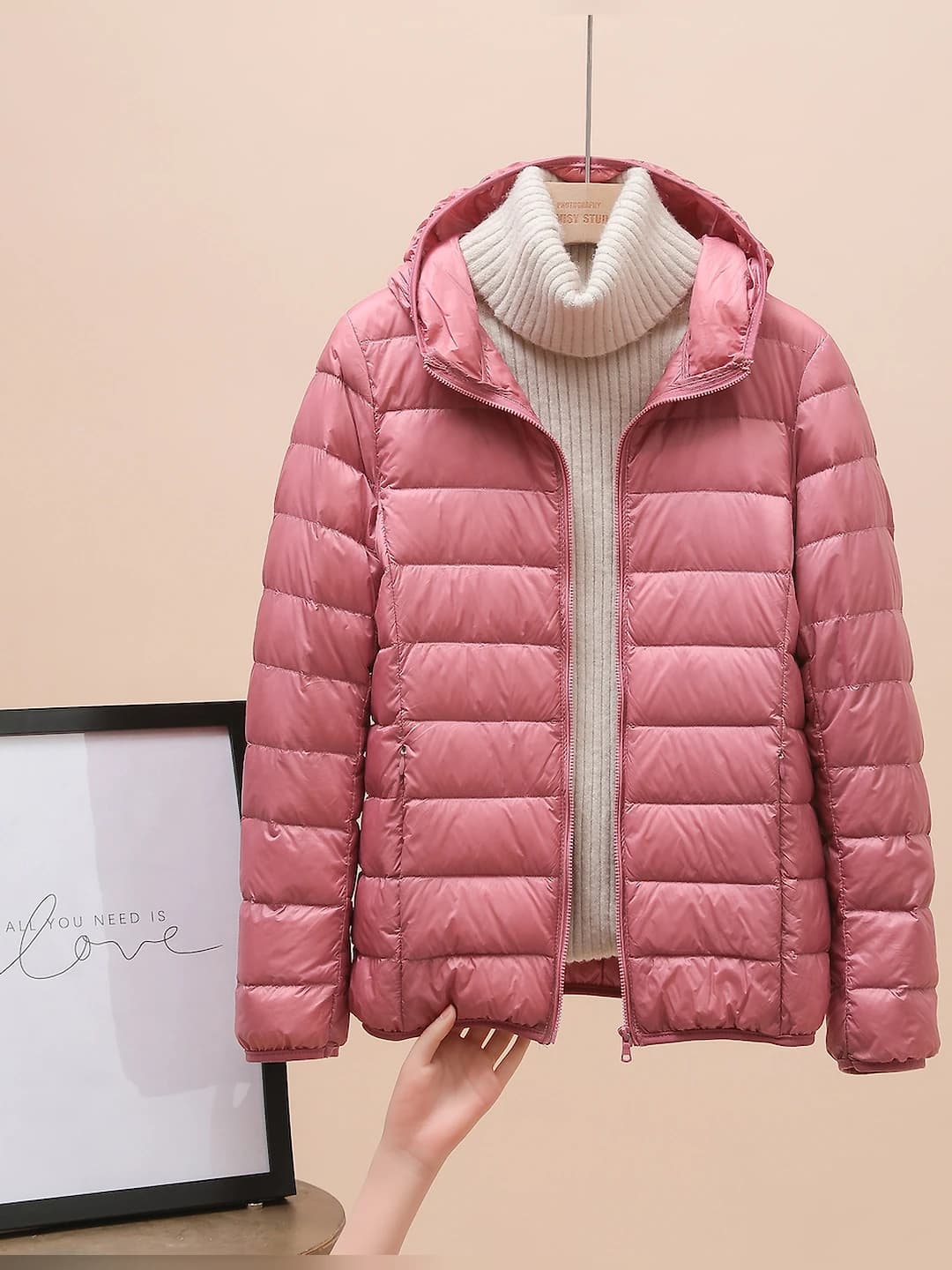 Pink (hooded)