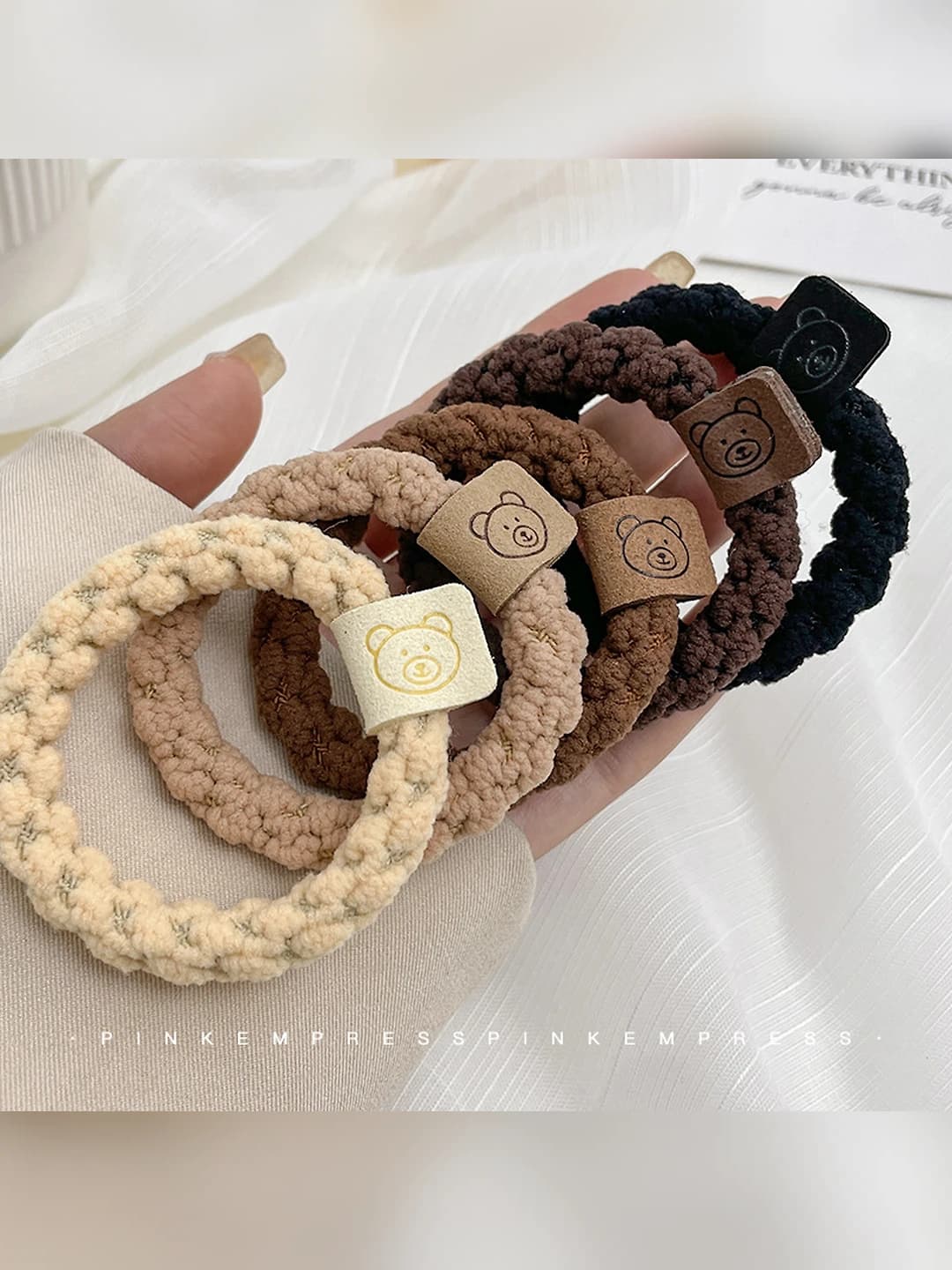 Women's high stretch hair ties, fabric, handmade, Korean style, 2026