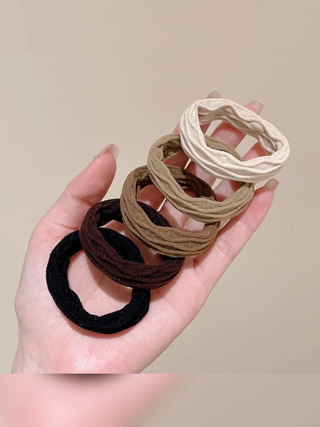 28# Mesh coffee tones OPP bag 5 pcs