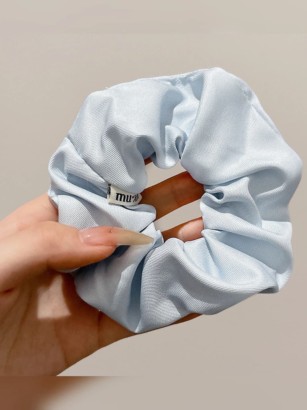 2# Blue hair ties, 13 cm