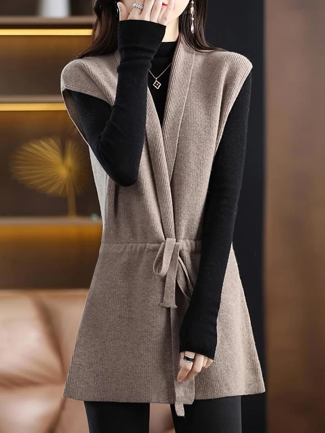Camel single vest