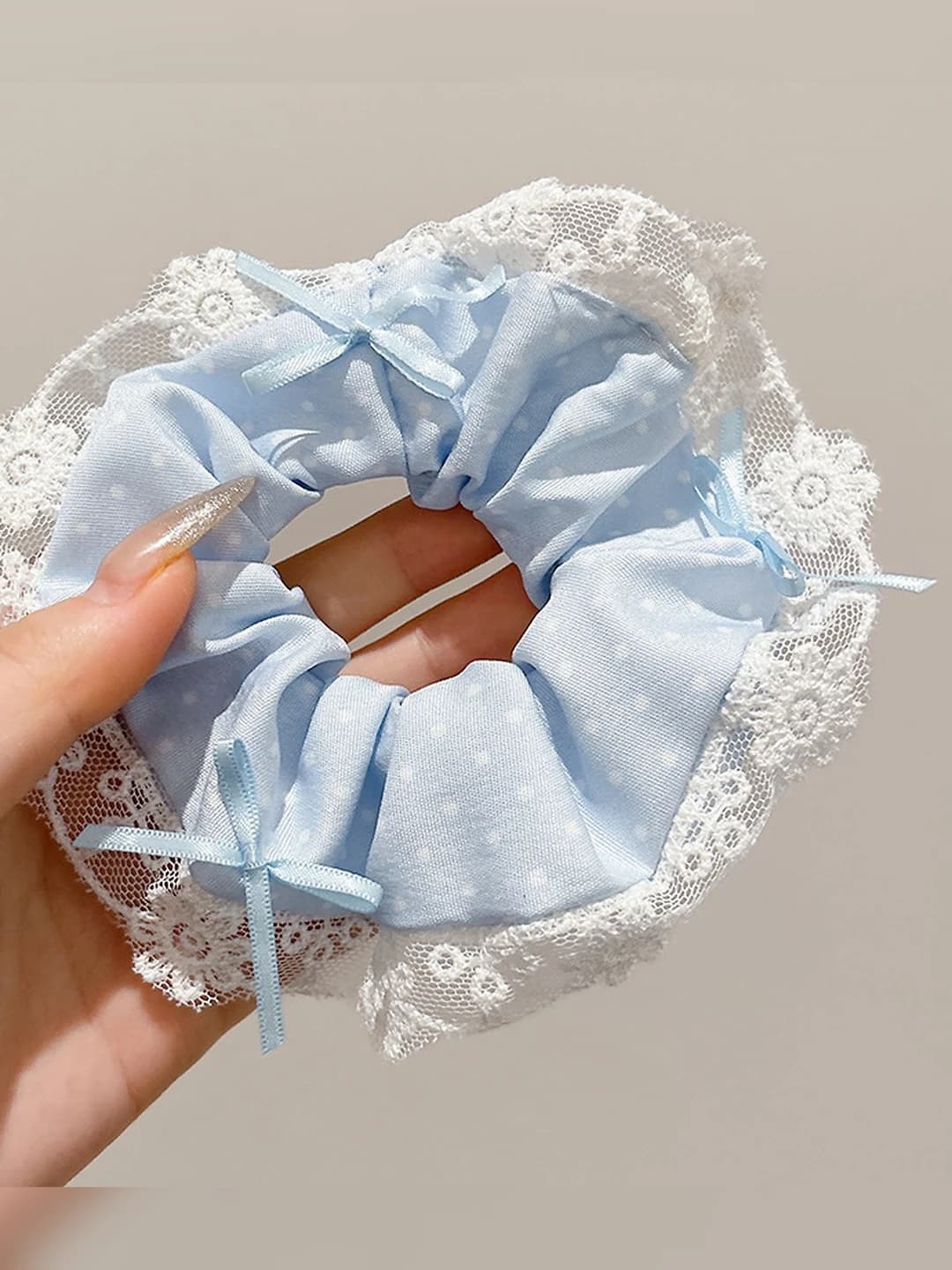 1# Blue bow-14 cm